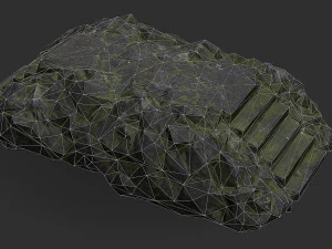 Stairs stone staircase 06 3D Model