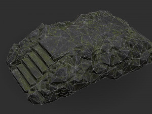 Stairs stone staircase 06 3D Model
