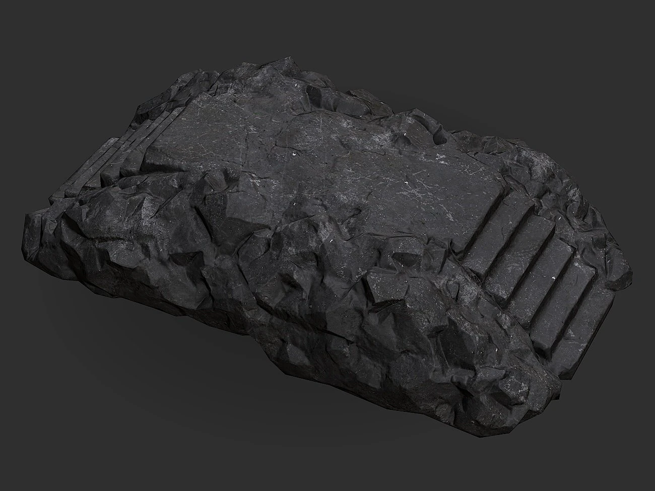 Stairs stone staircase 08 3D Model .c4d .max .obj .3ds .fbx .stl .blend 