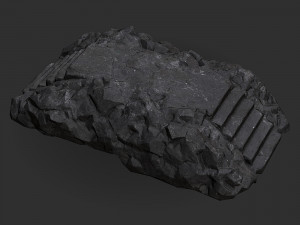 Stairs stone staircase 08 Modello 3D