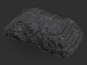 Stairs stone staircase 08 3D Model