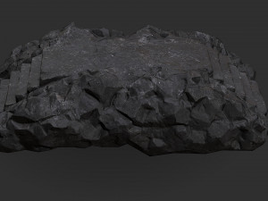Stairs stone staircase 08 3D Model