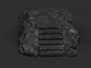 Stairs stone staircase 08 3D Model
