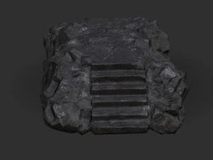 Stairs stone staircase 08 3D Model