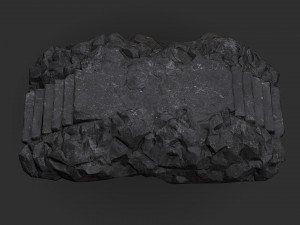 Stairs stone staircase 08 3D Model