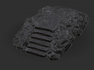 Stairs stone staircase 08 3D Model