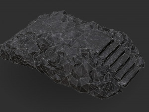Stairs stone staircase 08 3D Model