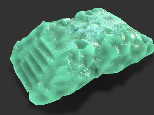 Stairs stone staircase 09 3D Model