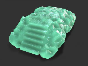 Stairs stone staircase 09 3D Model