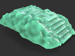 Stairs stone staircase 09 3D Model