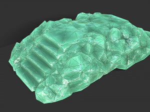 Stairs stone staircase 09 3D Model