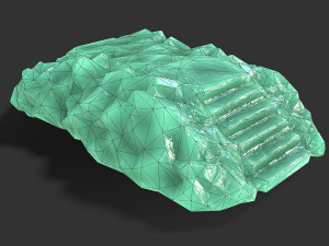 Stairs stone staircase 09 Modello 3D