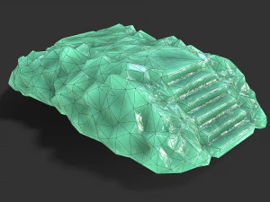 Stairs stone staircase 09 3D Model