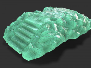 Stairs stone staircase 09 Modello 3D