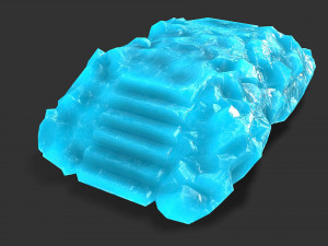 Stairs stone staircase 10 Model 3D