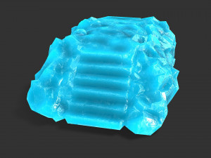 Stairs stone staircase 10 Model 3D