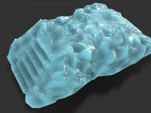 Stairs stone staircase 11 Model 3D