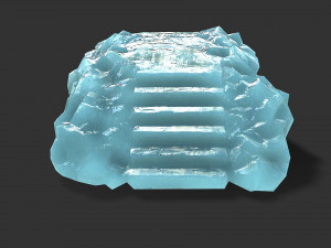 Stairs stone staircase 11 Model 3D