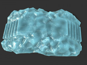 Stairs stone staircase 11 Model 3D
