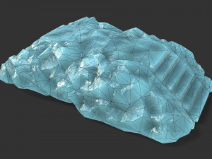 Stairs stone staircase 11 Model 3D