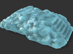 Stairs stone staircase 11 3D Model