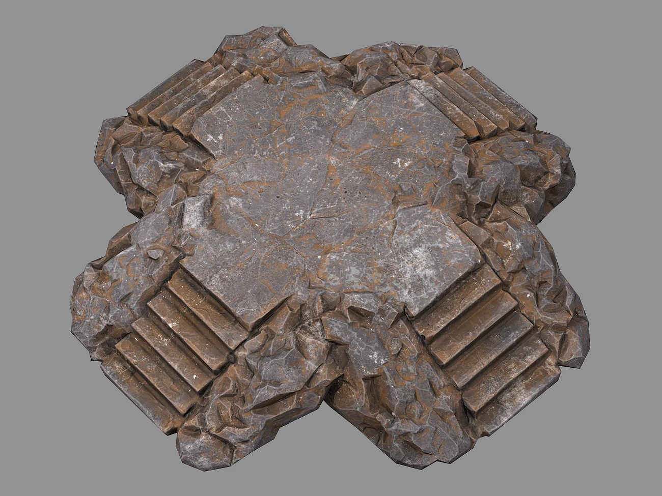 Staris Rock 01 3D Model .c4d .max .obj .3ds .fbx .stl .blend 