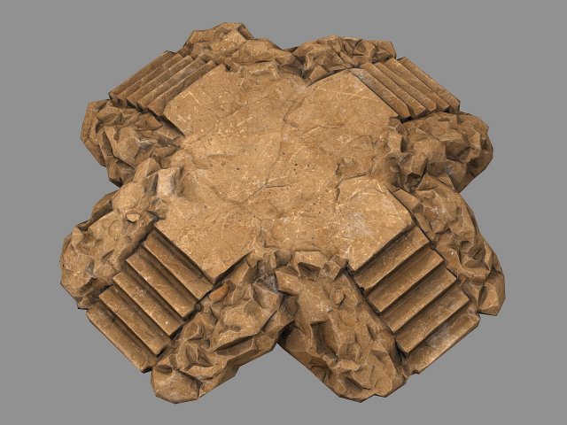 Staris Rock 05 3D Model .c4d .max .obj .3ds .fbx .stl .blend 