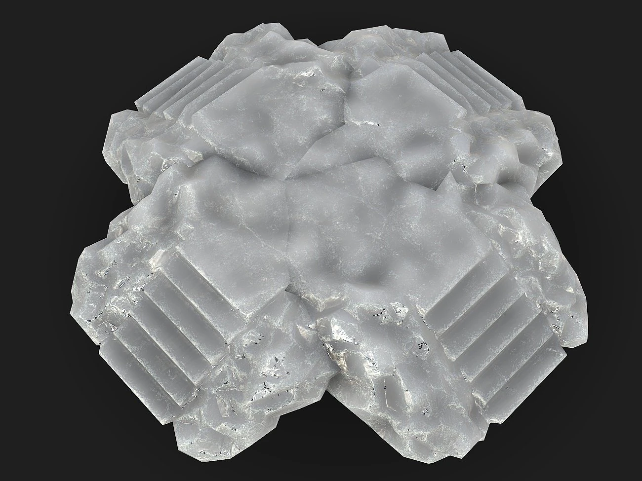 Staris Rock 12 3D Model .c4d .max .obj .3ds .fbx .stl .blend 