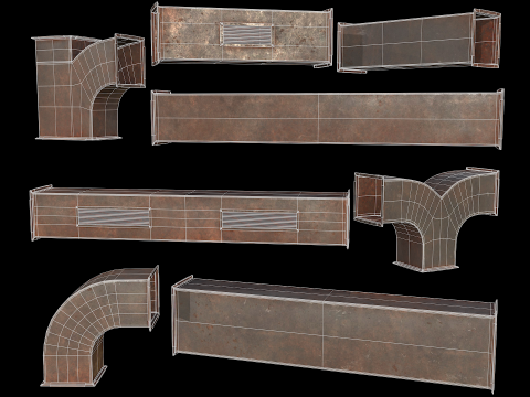 Ventilation Modular PBR 02 Modelo 3D