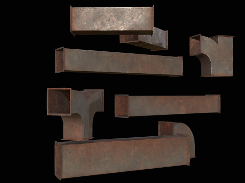 Ventilation Modular PBR 02 Modelo 3D