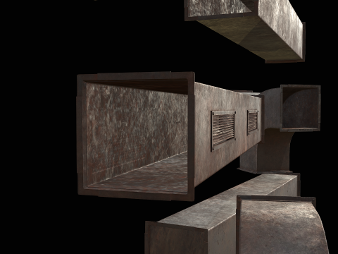 Ventilation Modular PBR 02 Modelo 3D