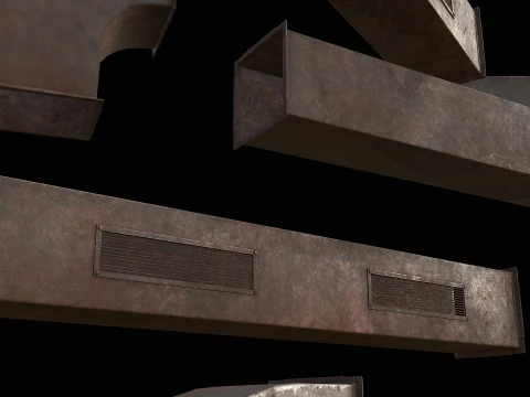 Ventilation Modular PBR 02 3D Model