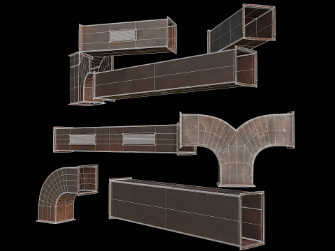 Ventilation Modular PBR 02 Modelo 3D