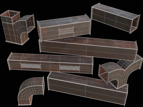 Ventilation Modular PBR 02 Modelo 3D