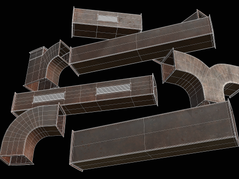 Ventilation Modular PBR 02 Modelo 3D