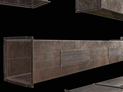 Ventilation Modular PBR 02 3D Model