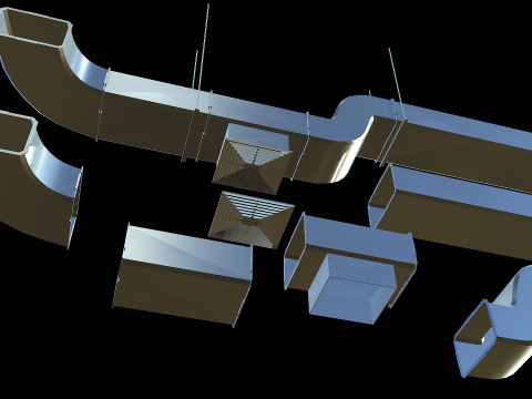 Ventilation Modular PBR 03 Modèle 3D