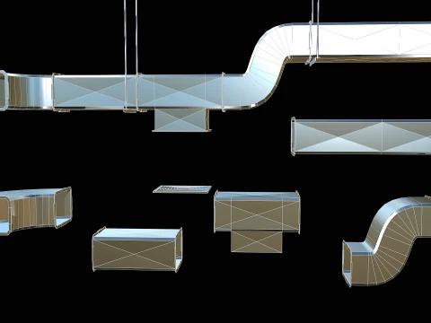 Ventilation Modular PBR 03 3D Model