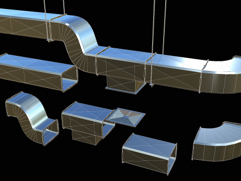 Ventilation Modular PBR 03 Modèle 3D