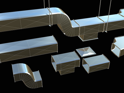 Ventilation Modular PBR 03 Modèle 3D
