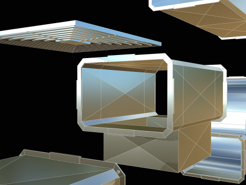 Ventilation Modular PBR 03 Modèle 3D
