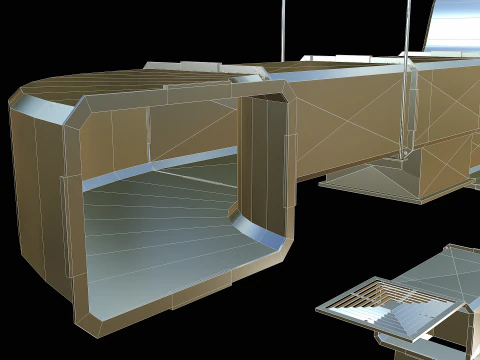 Ventilation Modular PBR 03 3D Model