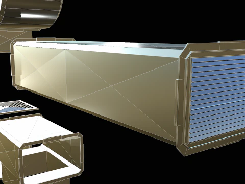 Ventilation Modular PBR 03 3D Model