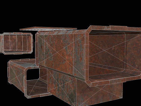 Ventilation Modular PBR 04 3D Model