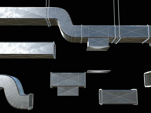 Ventilation Modular PBR 05 3D Model