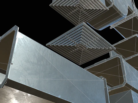 Ventilation Modular PBR 05 3D Model