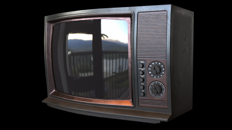 Television PBR 01 3D Модель .c4d .max .obj .3ds .fbx .stl .blend 