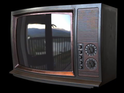 Television PBR 01 3D Model