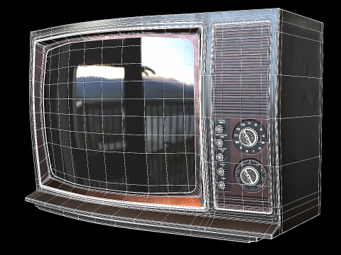 Television PBR 01 3D Модель