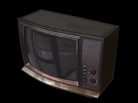 Television PBR 01 3D Модель